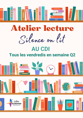 Les vendredis en semaine Q2 : atelier lecture sur inscription !