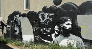 graffiti of a rappeur